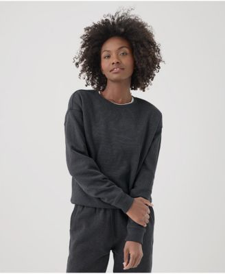 Women's Organic Cotton Cloud Brushed Fleece Crew Sweatshirt