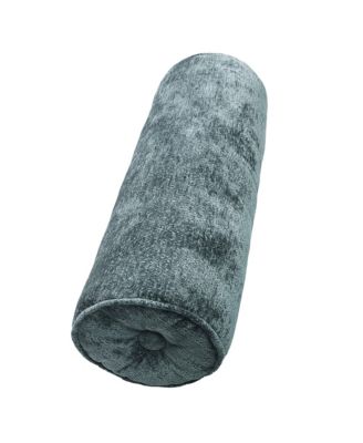 Delmonico Chenille Lumbar Neck Roll Decorative Pillow, 8" x 24"