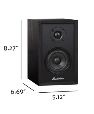 Berkeley 2.0 Stereo Powered Bookshelf Speakers with Built-in Amplifier, 3" Drivers, Bluetooth 5, RCA/Aux