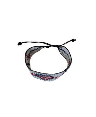 Patriot Heart Beaded Bracelet – Handmade with Purpose