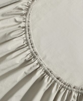 Washed 400-Thread Count Cotton Percale 4-Pc. Sheet Set, Full