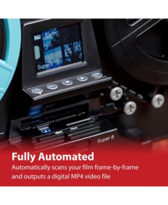 All-in-One Super 8/8mm Film Scanner, Converts Film into Digital Video, Scans 3", 5" and 7" Super 8/8mm Film Reels