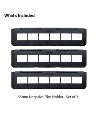 Long Tray Negative Film Holder for 35mm Compatible Film Scanners, Holds 6 Negative Frames to Speed up Processing Time, Easy To Use, Gently Flattens and Protects Film Edges - Set of 3 (NT01)