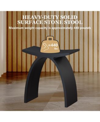 Freestanding Solid Surface Bathroom Shower Stool
