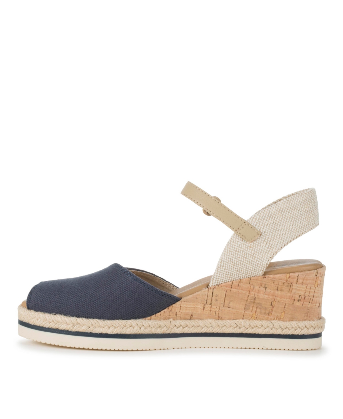 Baretraps Women's Acadia Peep Toe Wedge Sandals In Navy Blue