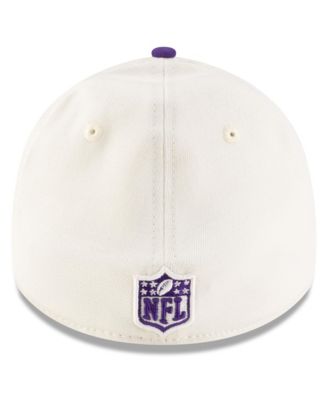 Men's Cream/Purple Minnesota Vikings 2025 NFL Draft 39THIRTY Flex Hat