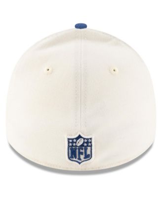 Men's Cream/Royal Indianapolis Colts 2025 NFL Draft 39THIRTY Flex Hat
