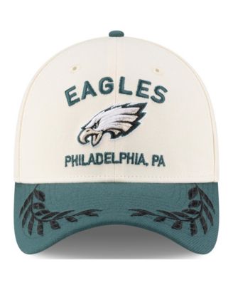 Men's Cream/Green Philadelphia Eagles 2025 NFL Draft 39THIRTY Flex Hat