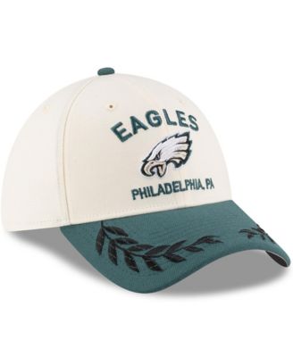 Men's Cream/Green Philadelphia Eagles 2025 NFL Draft 39THIRTY Flex Hat