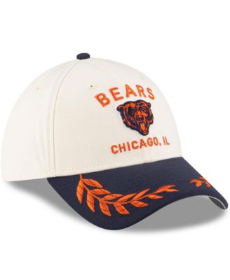 Men's Cream/Navy Chicago Bears 2025 NFL Draft 39THIRTY Flex Hat