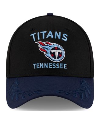 Men's Black/Navy Tennessee Titans 2025 NFL Draft 39THIRTY Flex Hat