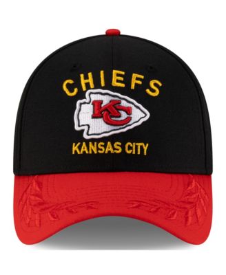 Men's Black/Red Kansas City Chiefs 2025 NFL Draft 39THIRTY Flex Hat