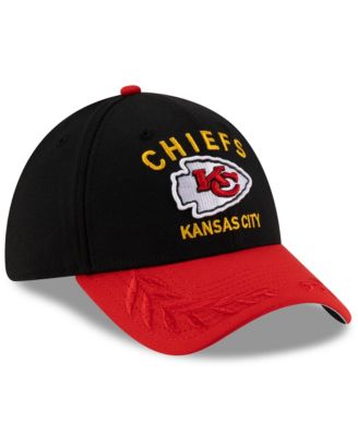 Men's Black/Red Kansas City Chiefs 2025 NFL Draft 39THIRTY Flex Hat