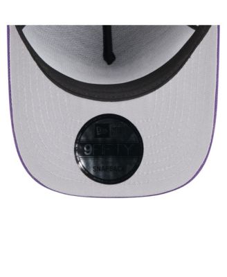 Men's Black/Purple Minnesota Vikings 2025 NFL Draft A-Frame 9FIFTY Snapback Hat