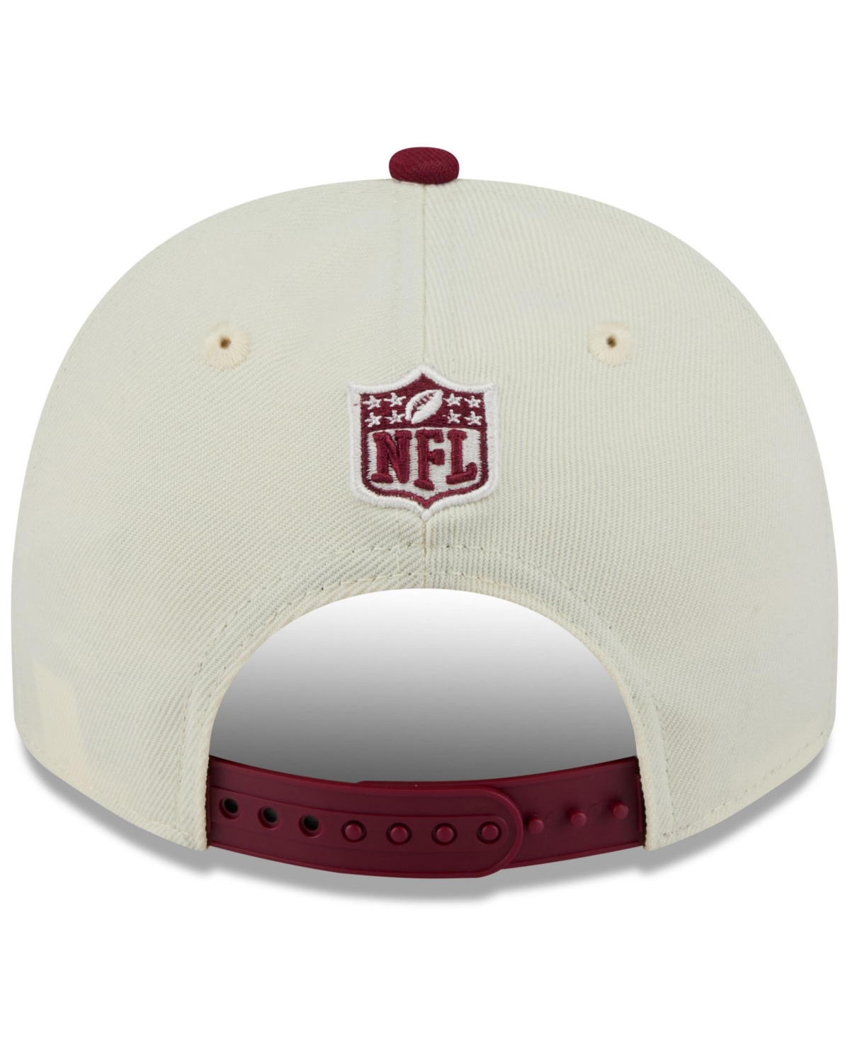 New Era Men's Cream/burgundy Washington Commanders 2025 Nfl Draft A-frame 9fifty Snapback Hat In Cream,burgundy