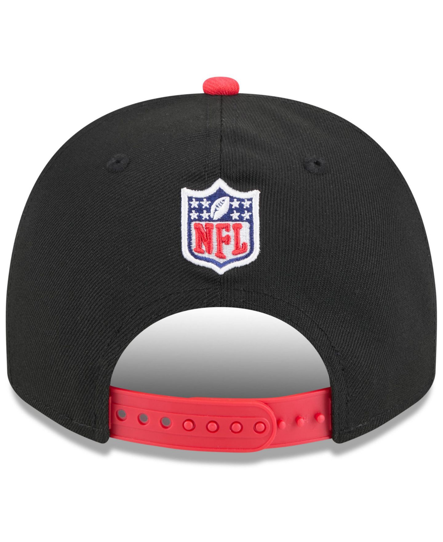 Мужская кепка New Era Black/Red Kansas City Chiefs 2025 NFL Draft A-Frame 9FIFTY Snapback Hat — фото 3