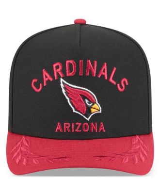 Men's Black/Cardinal Arizona Cardinals 2025 NFL Draft A-Frame 9FIFTY Snapback Hat