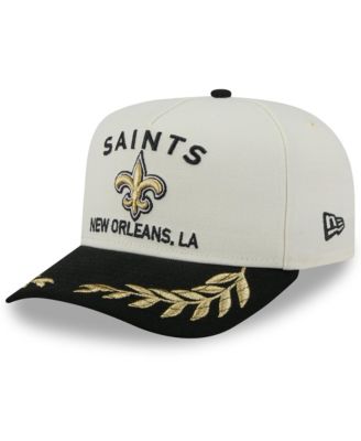 New Era - Men's Cream/Black New Orleans Saints 2025 NFL Draft A-Frame 9FIFTY Snapback Hat