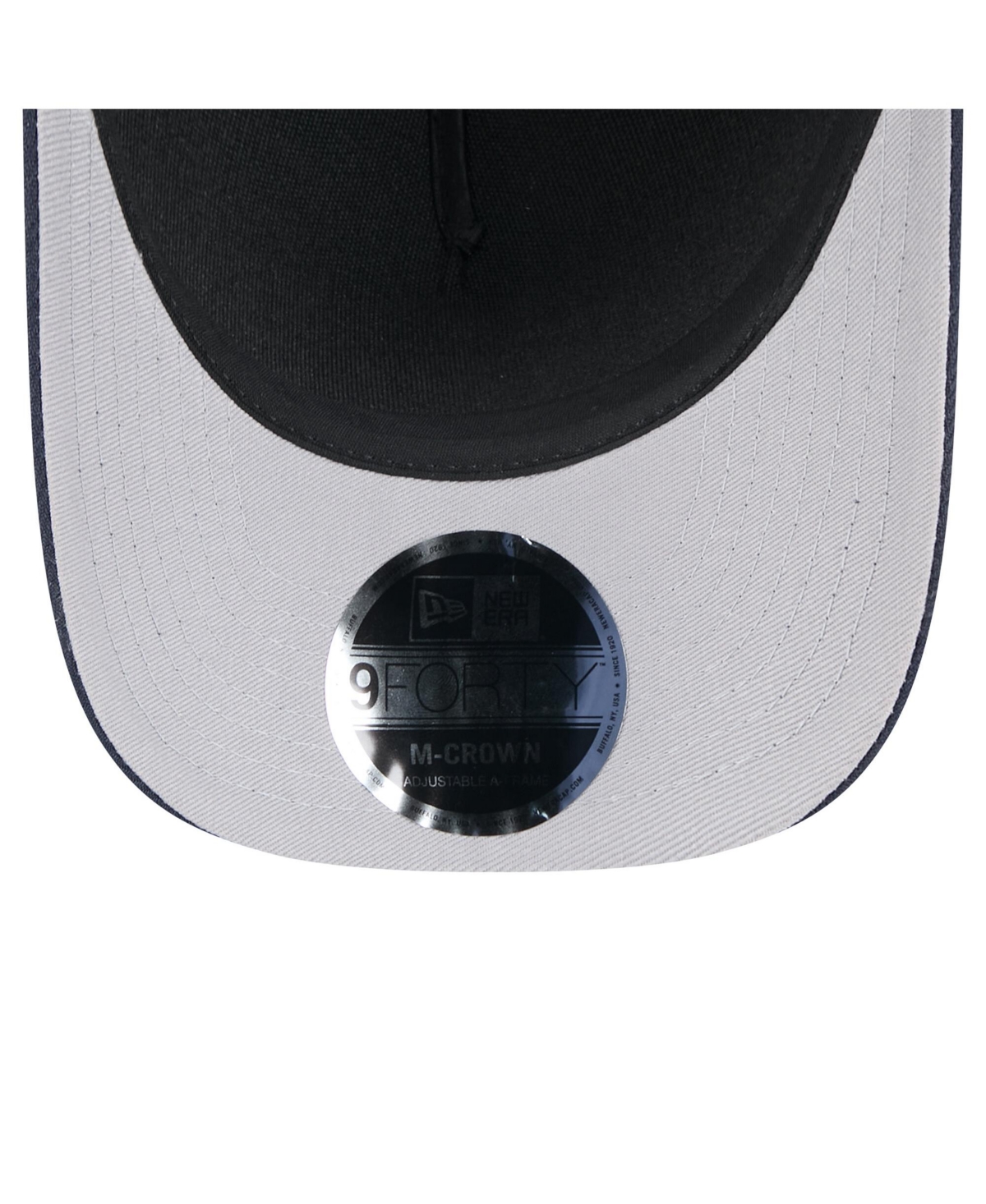 NEW ERA MEN'S BLACK/NAVY CHICAGO BEARS 2025 NFL DRAFT 9FORTY A-FRAME M-CROWN ADJUSTABLE HAT 