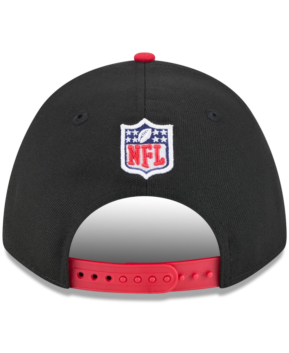 Shop New Era Men's Black/red Atlanta Falcons 2025 Nfl Draft 9forty A-frame M-crown Adjustable Hat In Black,red