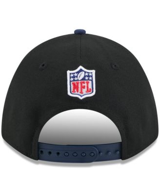 Men's Black/ College Navy Seattle Seahawks 2025 NFL Draft 9FORTY A-Frame M-Crown Adjustable Hat