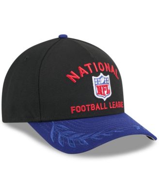 Men's Black/Navy Shield Merchandise 2025 NFL Draft 9FORTY A-Frame M-Crown Adjustable Hat