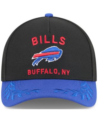 Men's Black/Royal Buffalo Bills 2025 NFL Draft 9FORTY A-Frame M-Crown Adjustable Hat