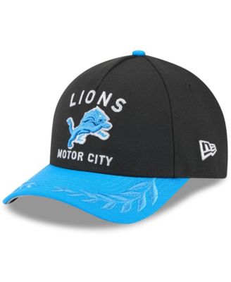 New Era - Men's Black/Blue Detroit Lions 2025 NFL Draft 9FORTY A-Frame M-Crown Adjustable Hat
