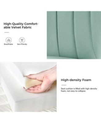 Set of 2  Polyester Velvet Modern Design, Upholstered  Milia Dining Chair