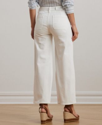 Women's High-Rise Wide-Leg Cropped Jeans