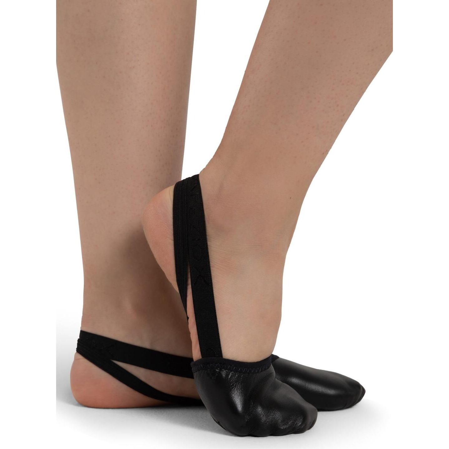 Женские кожаные балетки Capezio Pirouette II, цвет: Чёрный — фото 1