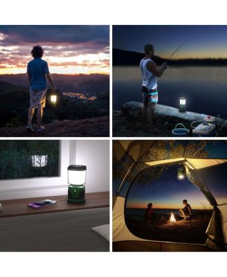 1000LM LED Camping Lantern Rechargeable, 4400mAh Power Bank, Camping Essential with 4 Light Modes, IP44 Waterproof Lantern Flashlight for Hurricane Emergency, Hiking, USB Cable Included