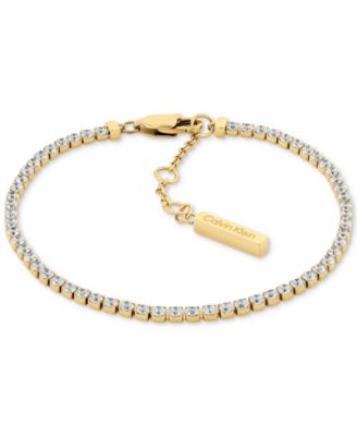 Stainless Steel 3-Pc. Set Crystal Mixed Chain Bracelets