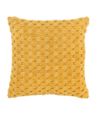 Modern Industrial Geometric Woven Decorative Pillow, 20" x 20"