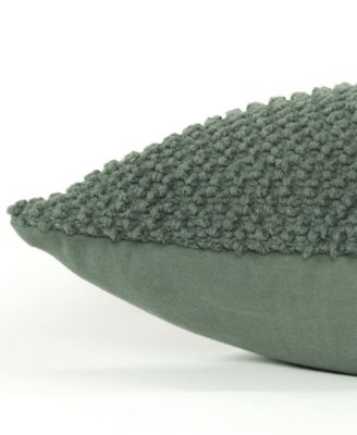 Urban Farmhouse Solid Woven Decorative Pillow, 20" x 20"