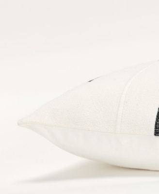 Glam Striped Woven Decorative Pillow, 14" x 20"