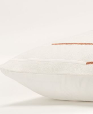 Glam Striped Woven Decorative Pillow, 20" x 20"