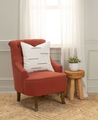 Glam Striped Woven Decorative Pillow, 20" x 20"