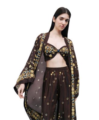 Women's Accessory Detailed Crop Top