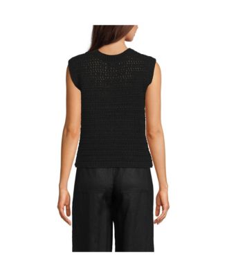 Women's Blend Texture U Neck Vest Sweater