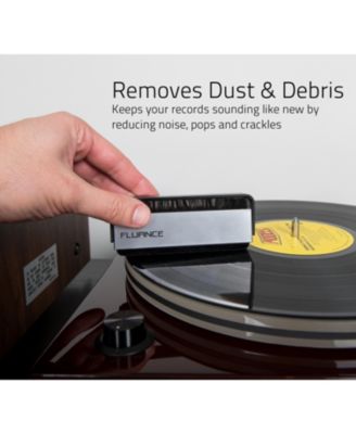 Vinyl Record & Stylus Cleaning Kit with 2-in-1 Anti-static Carbon Fiber & Soft Velvet LP Brush and Stylus Brush
