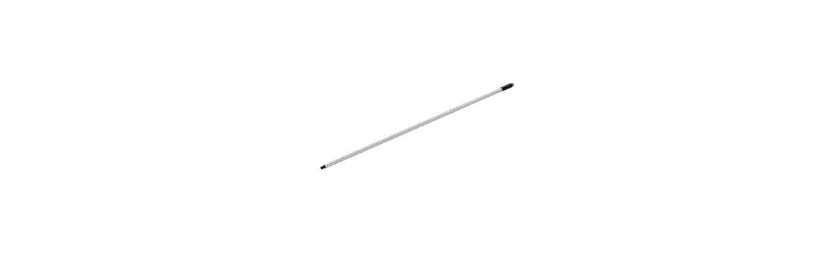 22-812 Aluminuminum Handle 3 Piece Set 5 Foot Long - Silver