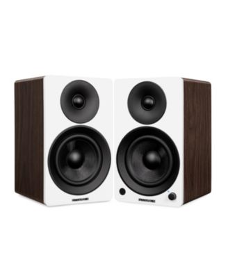 high-fidelity, Bluetooth-enabled, belt-drive, built-in preamp, 90W Class D amplified vinyl turntable system with stereo speakers, stylus.