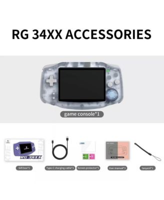 Retro Handheld Game Console, 3.4 Inch IPS Screen, 64GB Storage, 5532 Pre-Installed Games, WiFi, HDMI
