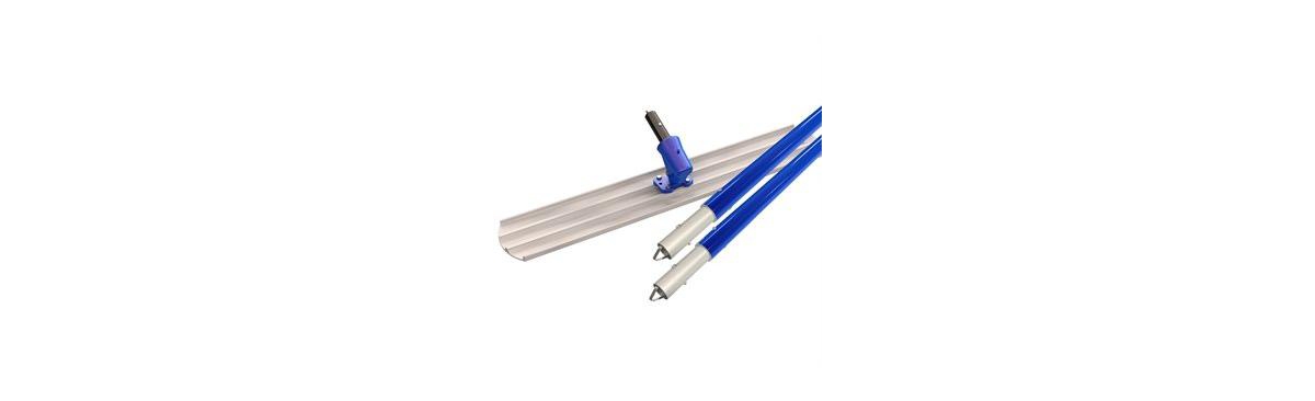 22-340 48-inch R.e. Bull Float With Wormgear Bracket & Handles - Blue