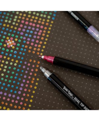 Dual Tip Markers: 12pc - Dot Metallic