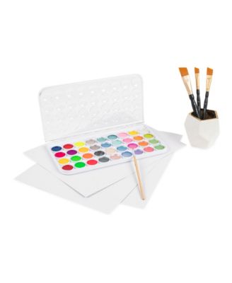 Essential Watercolor Paint Set: Neon & Metallic Colors