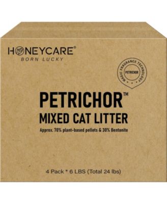 Petrichor Tofu Plant-Based Mixed Cat Litter Pellets with Bentonite, Low-Dust, Quick Clumping with Superior Odor Control, 48-lbs