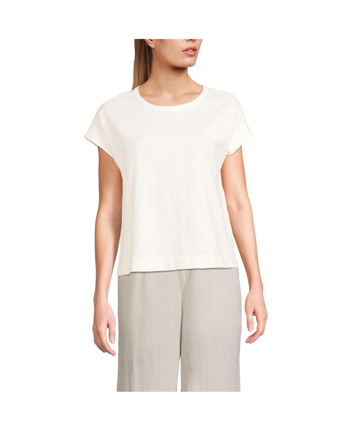 Women's Slub T-Shirt - Ivory