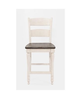 2 Pc Ladderback Counter Stools, Wood Frame – Dining Room Furniture